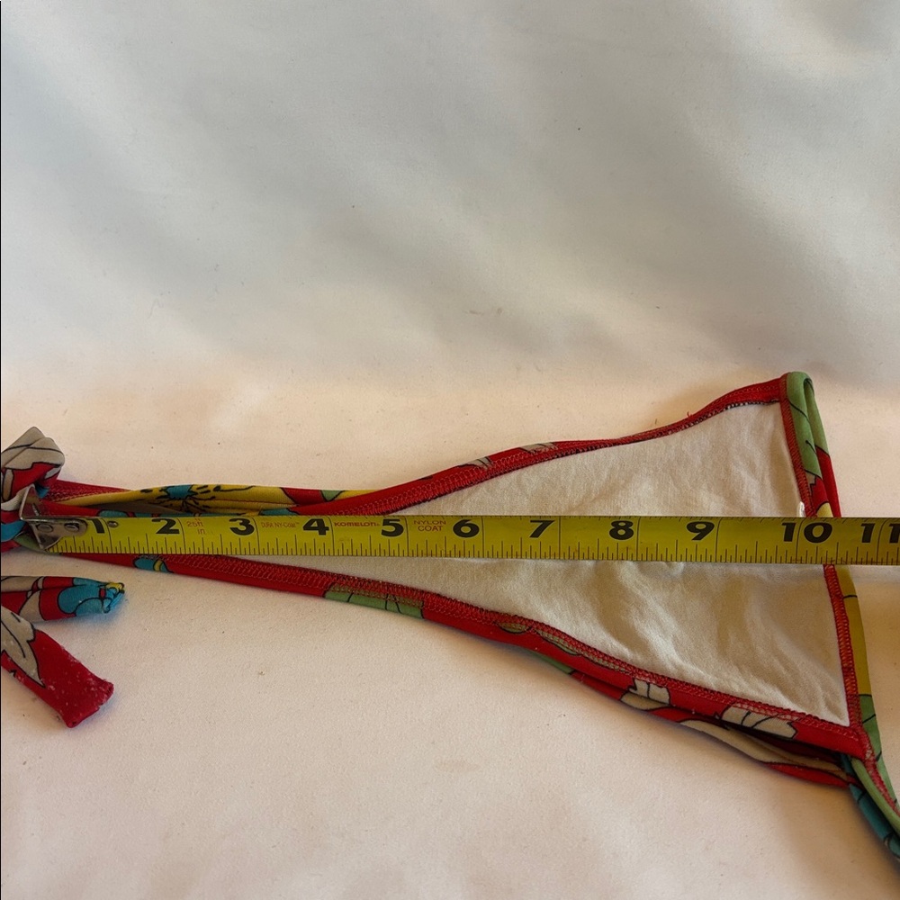 VINTAGE 1980’s BRAZILIAN THONG BIKINI SET - MULTICOLOR G/L - Picture 11 of 11